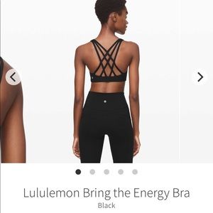 Lululemon Bring The Energy Bra - Sz 10B/C